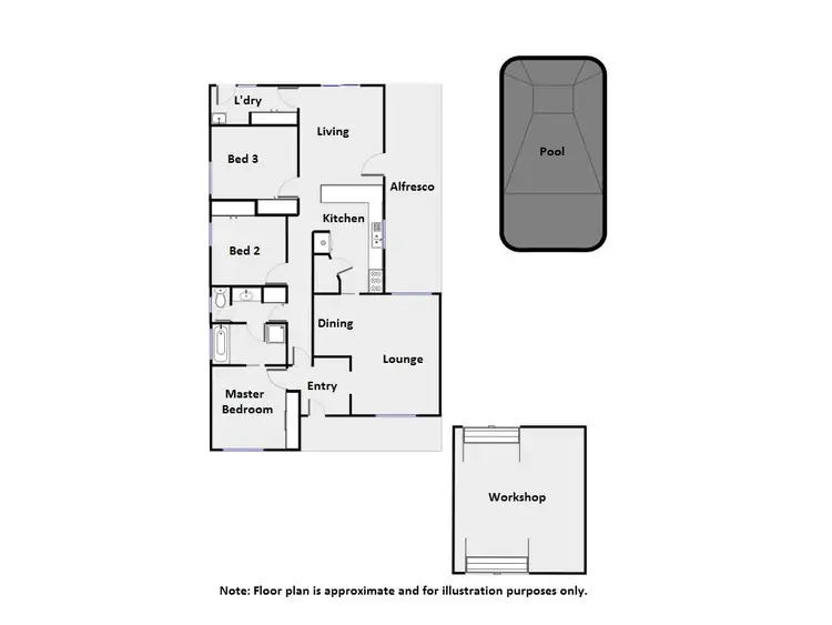 Floorplan of Homely house listing, 5 Zhoe Court, Mildura VIC 3500