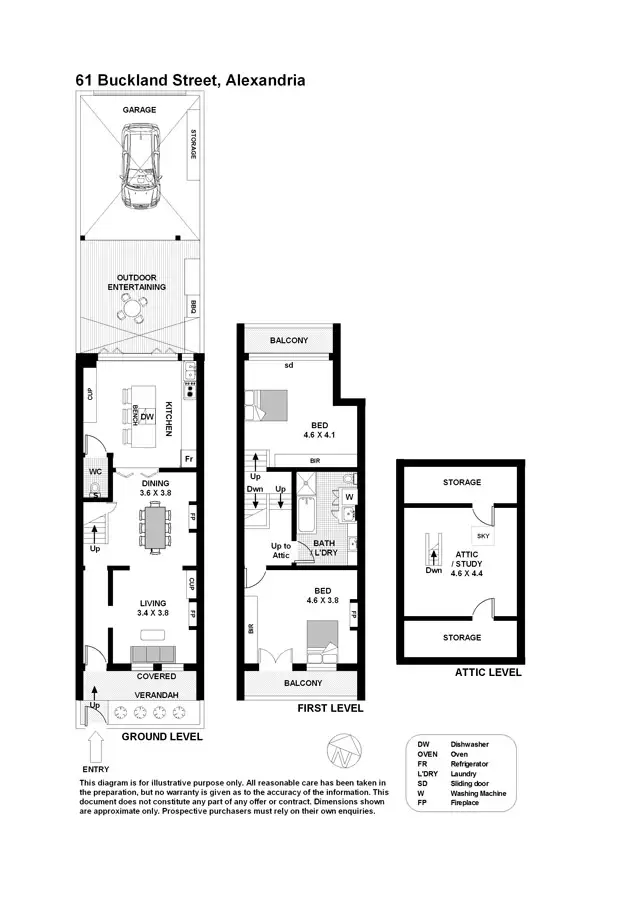Floorplan of Homely house listing, 61 Buckland Street, Alexandria NSW 2015
