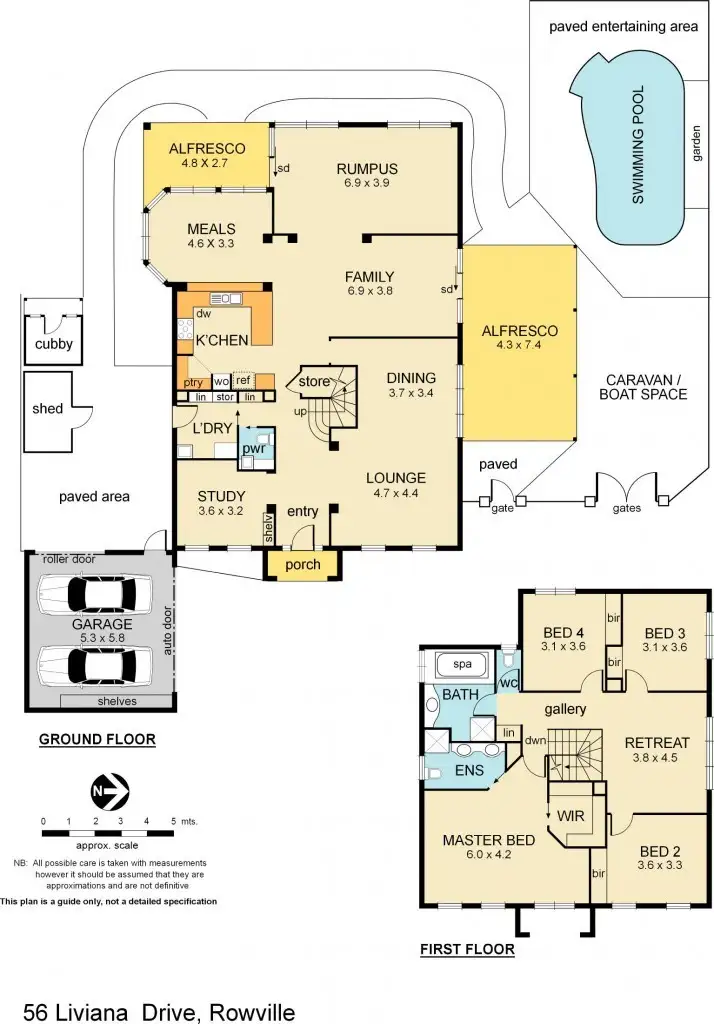 Floorplan of Homely house listing, 56 Liviana Drive, Rowville VIC 3178
