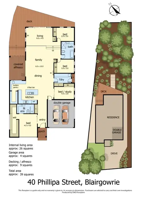 Floorplan of Homely house listing, 40 Phillipa Street, Blairgowrie VIC 3942