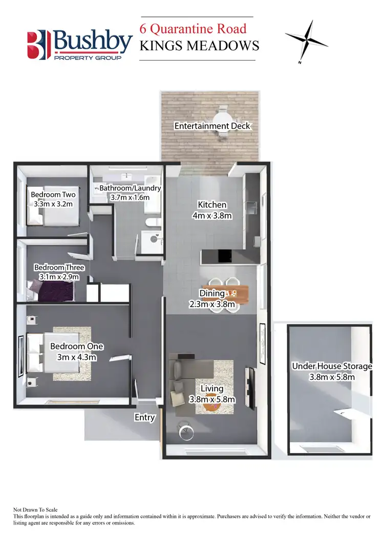 Floorplan of Homely house listing, 6 Quarantine Road, Kings Meadows TAS 7249