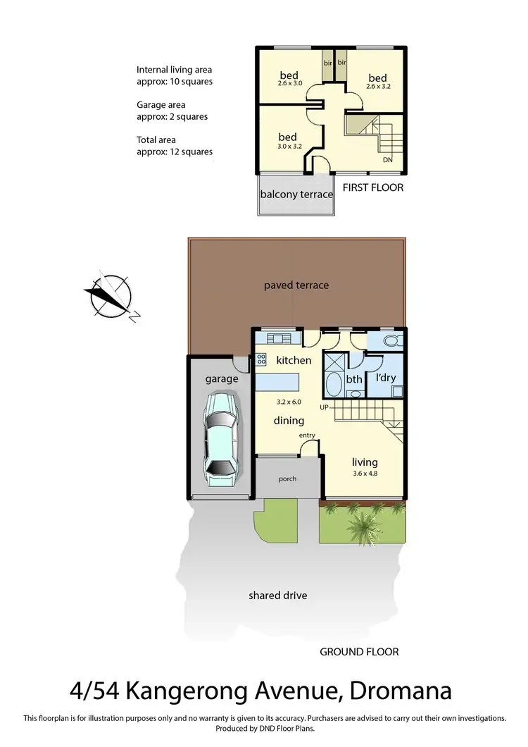 Floorplan of Homely townhouse listing, 4/54 Kangerong Avenue, Dromana VIC 3936