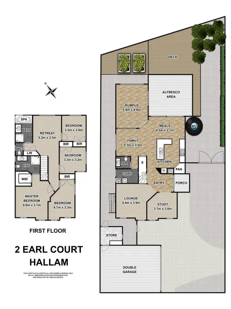 Floorplan of Homely house listing, 2 Earl Close, Hallam VIC 3803