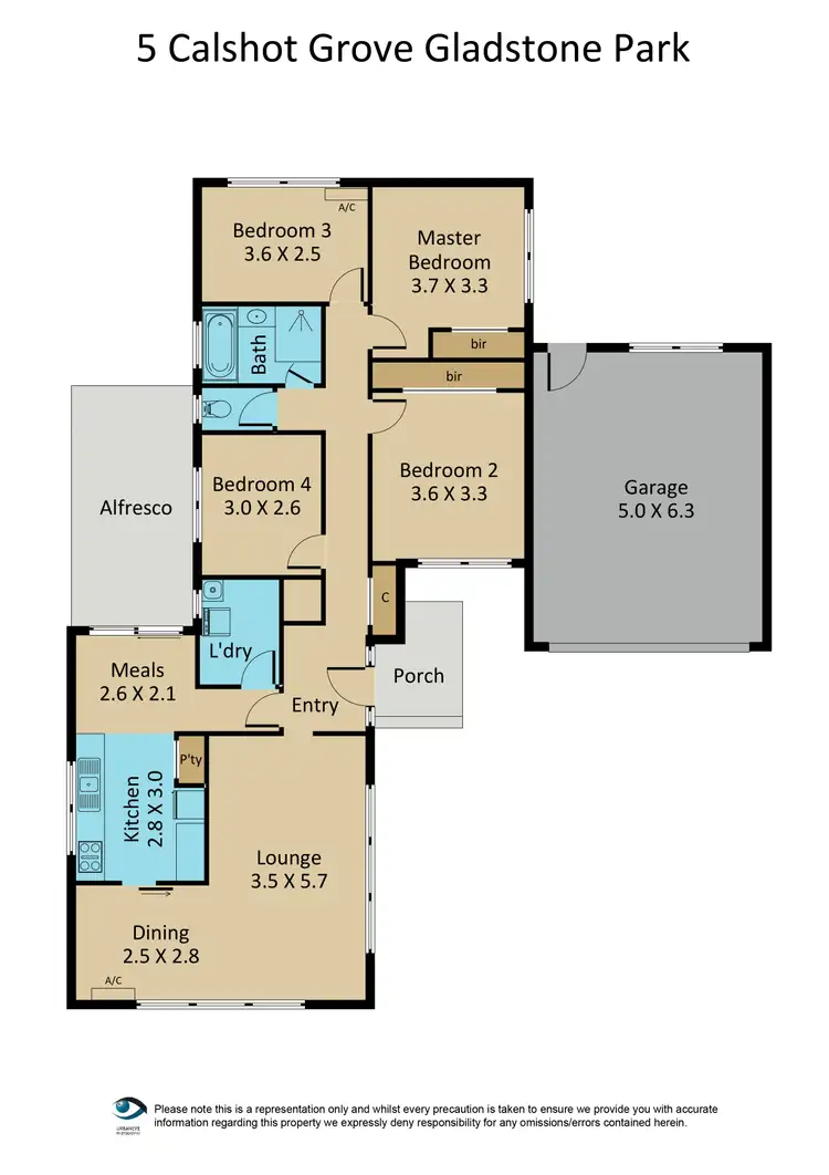 Floorplan of Homely house listing, 5 Calshot Grove, Gladstone Park VIC 3043