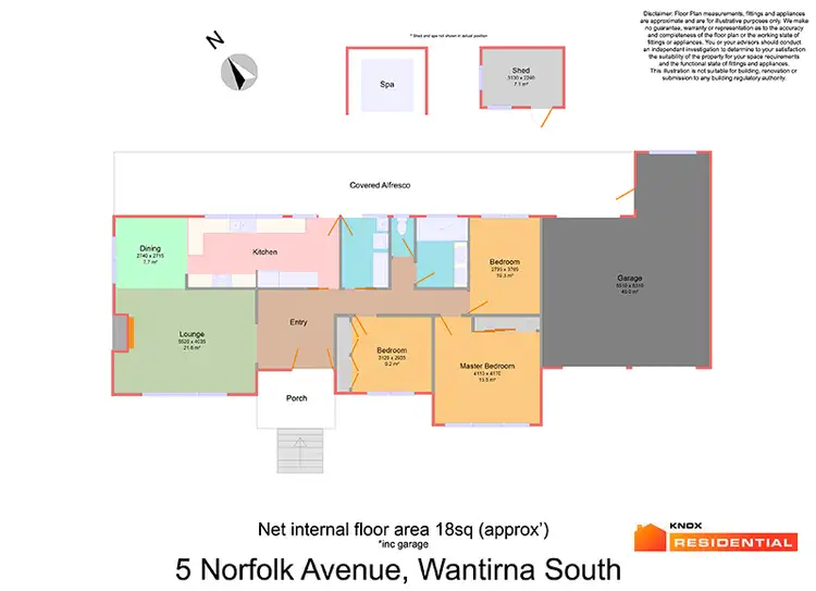 Floorplan of Homely house listing, 5 Norfolk Avenue, Wantirna South VIC 3152