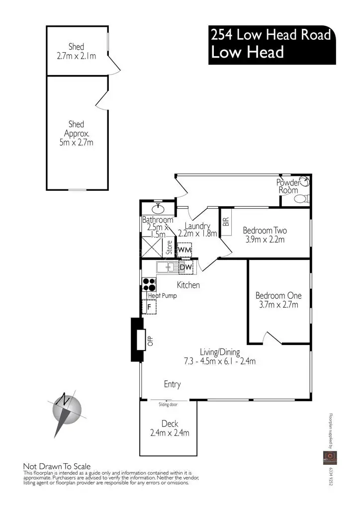 Floorplan of Homely house listing, 254 Low Head Road, Low Head TAS 7253