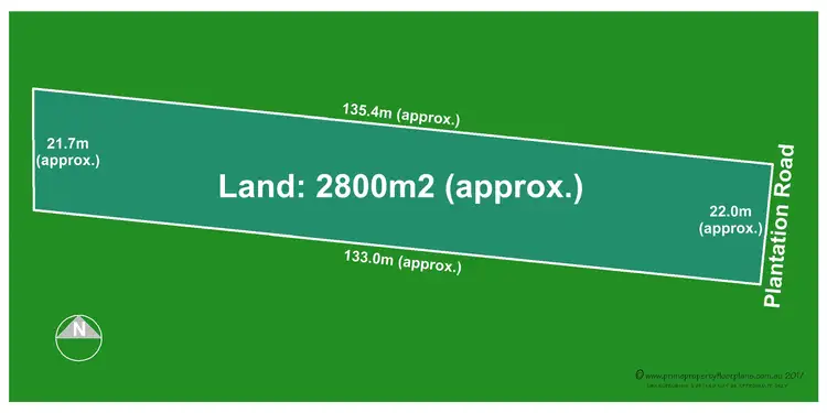 Floorplan of Homely land listing, 28 Plantation Road, Glenlyon VIC 3461