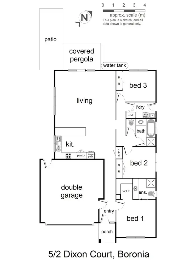 Floorplan of Homely unit listing, 5/2 Dixon Court, Boronia VIC 3155