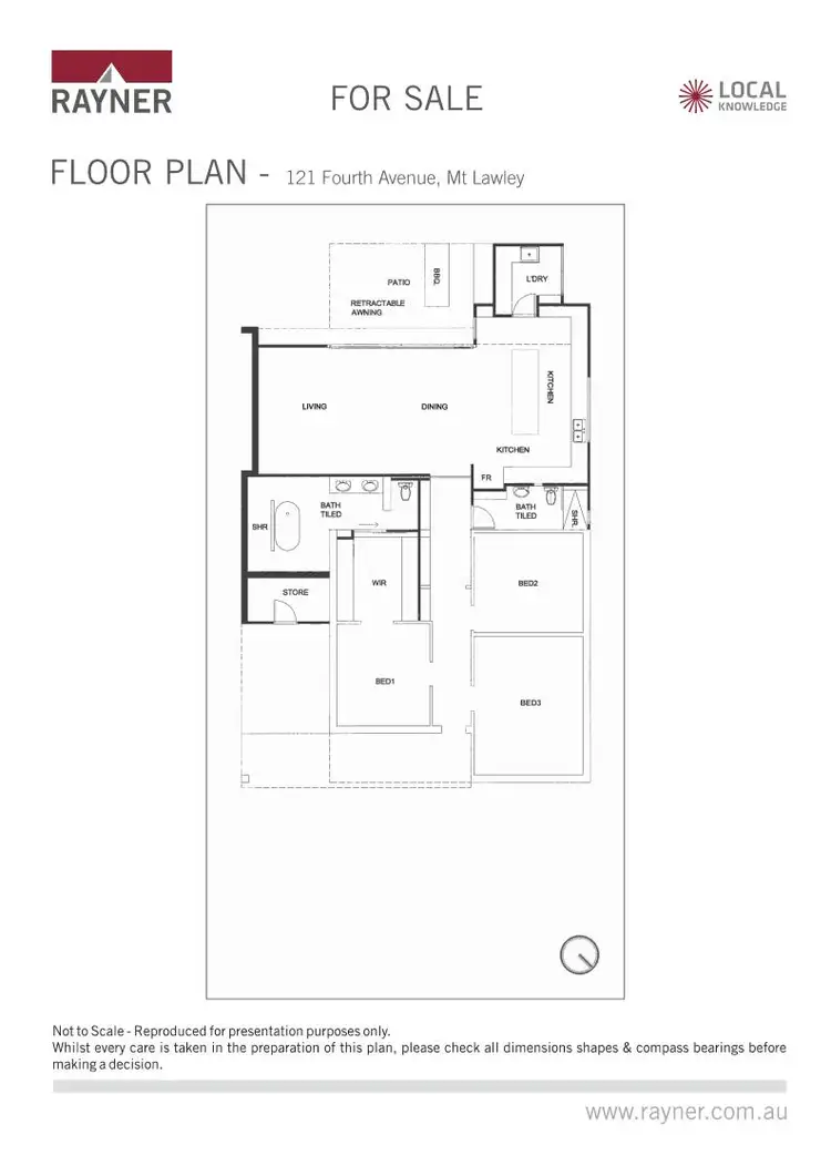 Floorplan of Homely house listing, 121 Fourth Avenue, Mount Lawley WA 6050