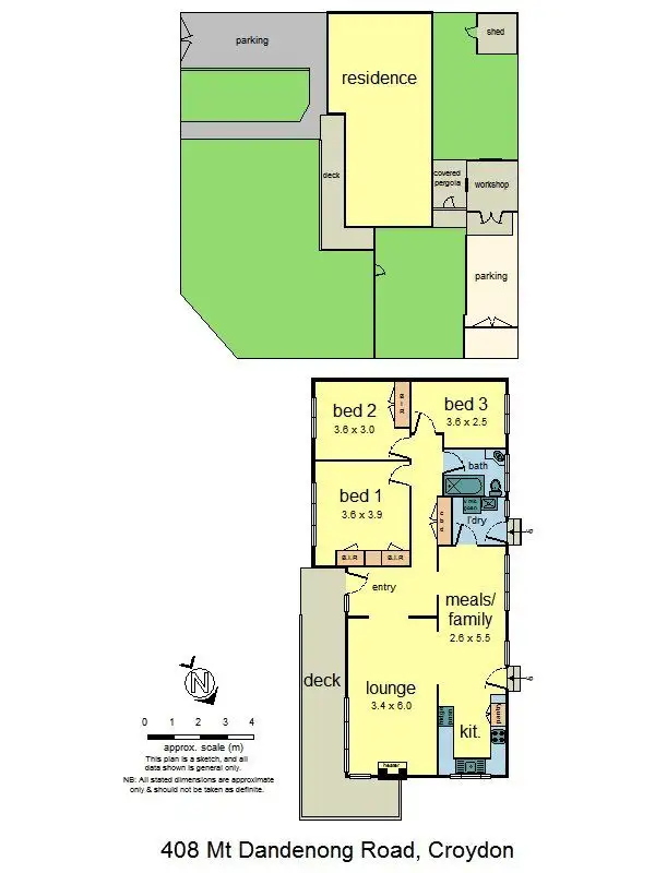 Floorplan of Homely house listing, 408 Mt Dandenong Road, Croydon VIC 3136
