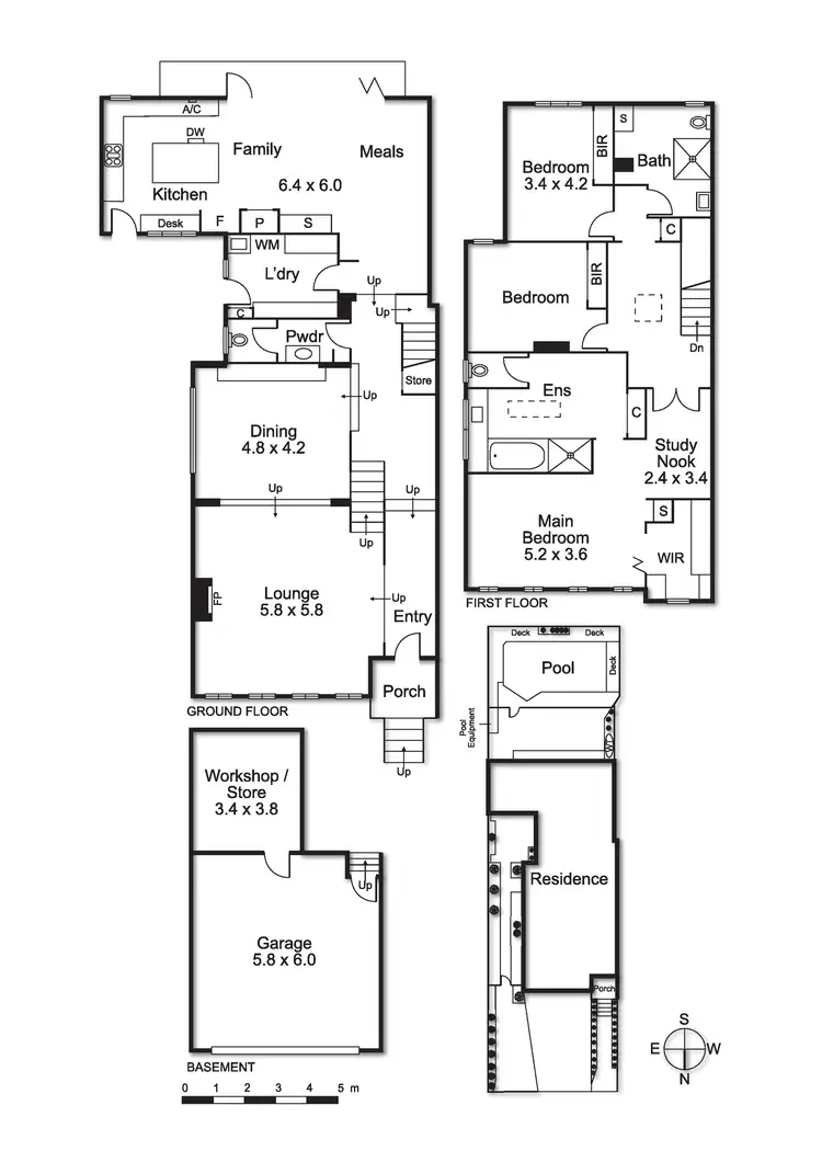 Floorplan of Homely townhouse listing, 2 Campbell Street, Brighton VIC 3186