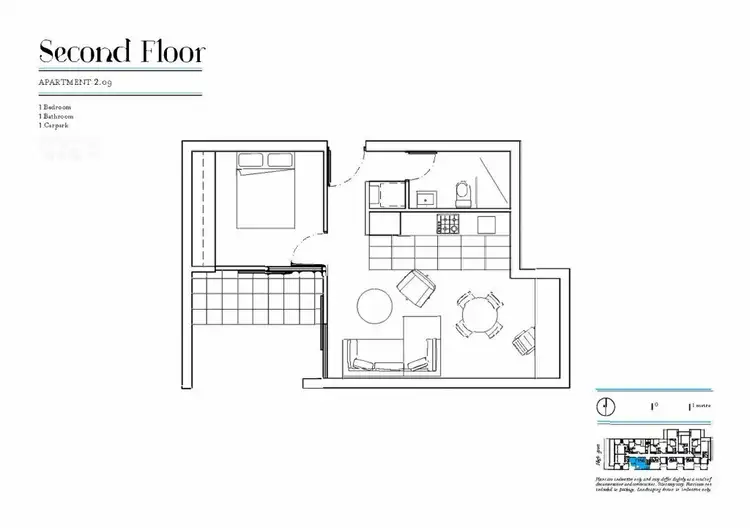 Floorplan of Homely apartment listing, 209/332 High Street, Northcote VIC 3070