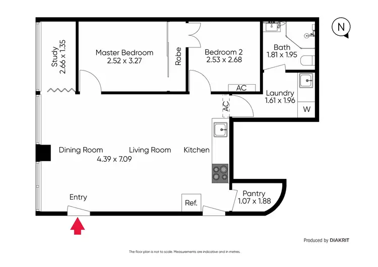 Floorplan of Homely apartment listing, Unit 1/47 Johnston Street, Port Melbourne VIC 3207