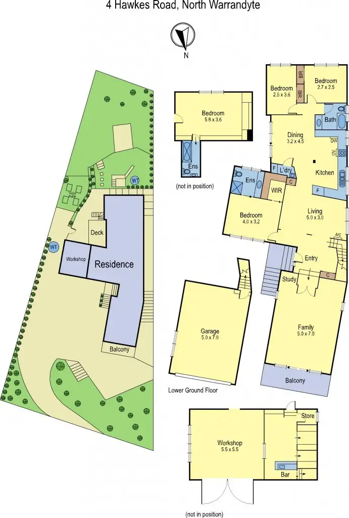 Floorplan of Homely house listing, 4 Hawkes Road, North Warrandyte VIC 3113