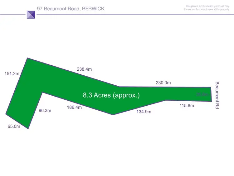 Floorplan of Homely land listing, 97 Beaumont Road, Berwick VIC 3806