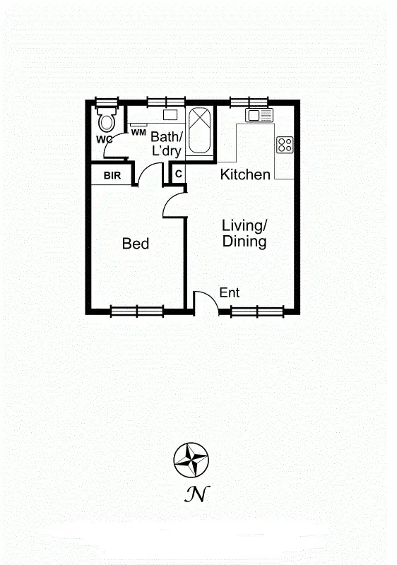 Floorplan of Homely apartment listing, 9/1 Newman Avenue, Carnegie VIC 3163