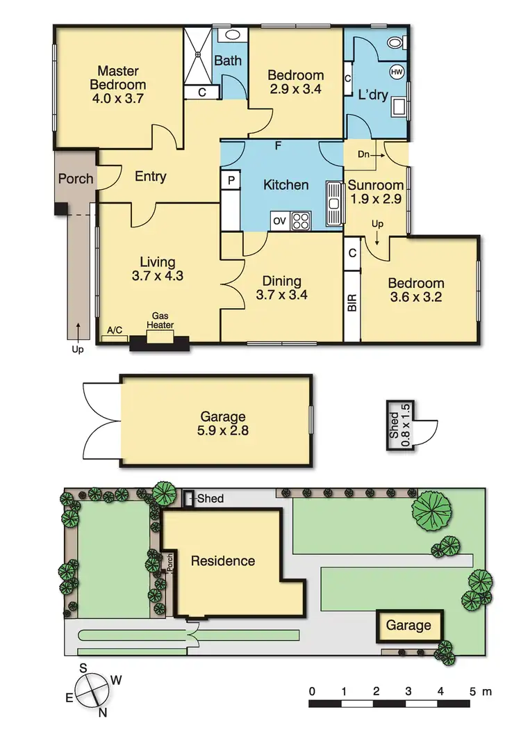 Floorplan of Homely house listing, 4 Sackville Street, Heidelberg Heights VIC 3081