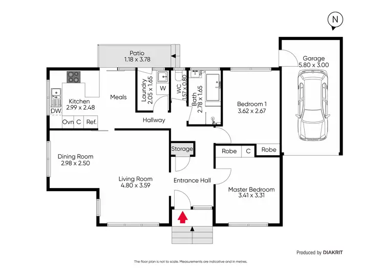 Floorplan of Homely unit listing, 1/1-3 Dorgan Street, Mount Waverley VIC 3149