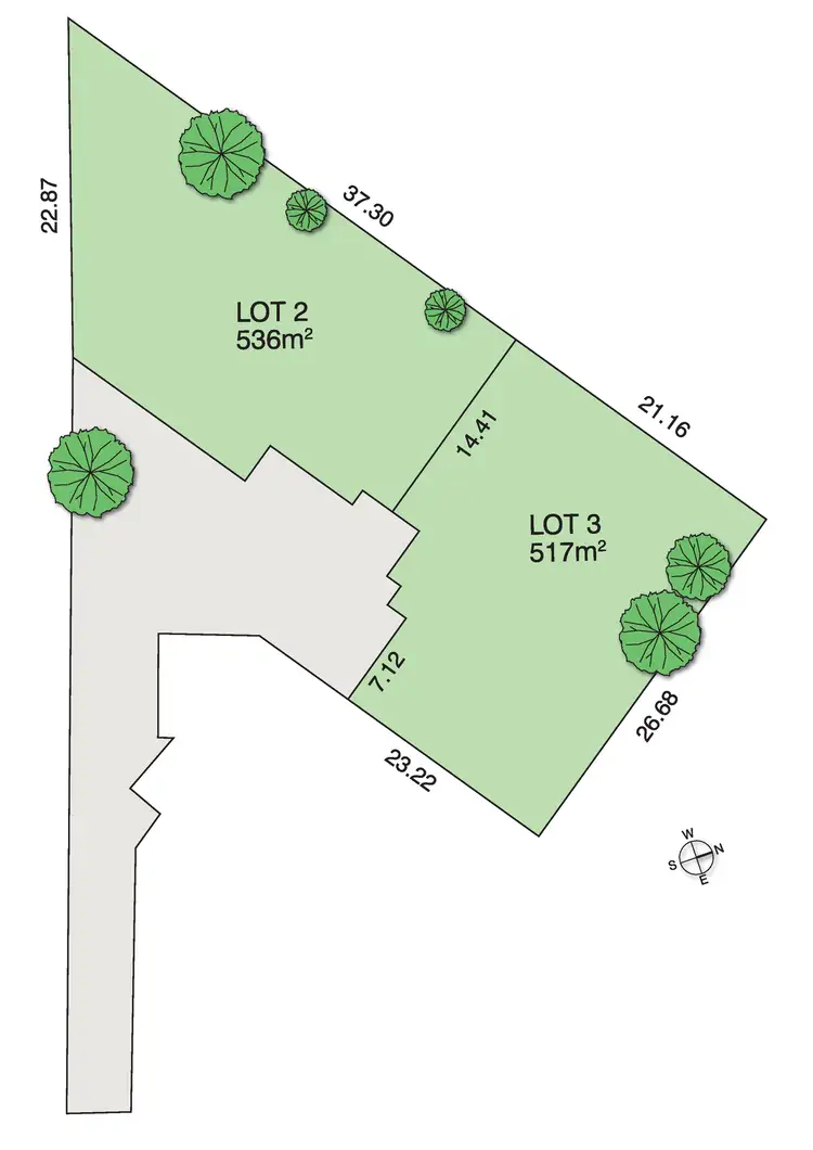Floorplan of Homely land listing, 3/7 Virginia Court, Montmorency VIC 3094