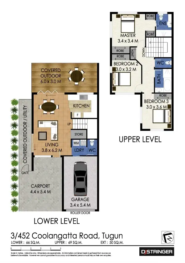 Floorplan of Homely townhouse listing, 3/452 Coolangatta Road, Tugun QLD 4224