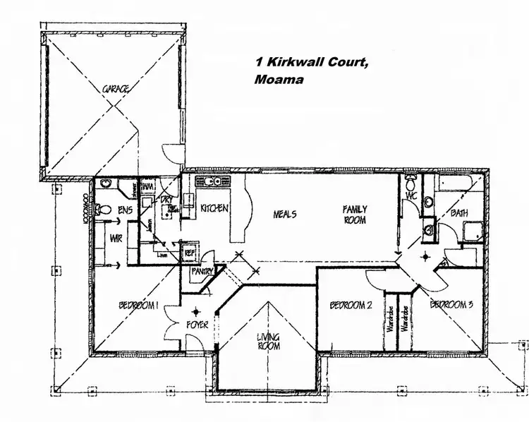 Floorplan of Homely house listing, 1 Kirkwall Court, Moama NSW 2731
