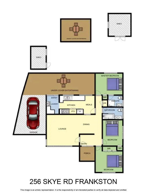 Floorplan of Homely house listing, 256 Skye Road, Frankston VIC 3199