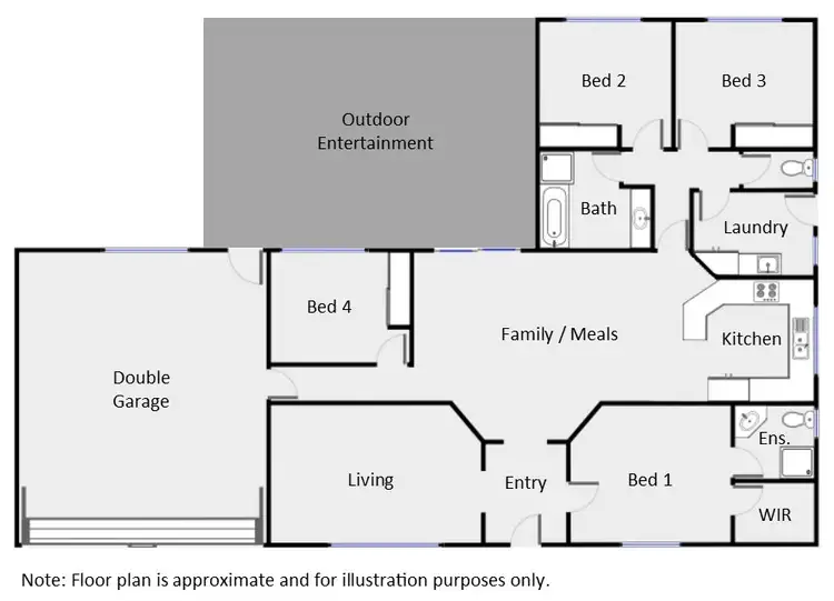 Floorplan of Homely house listing, 63 Summer Drive, Buronga NSW 2739
