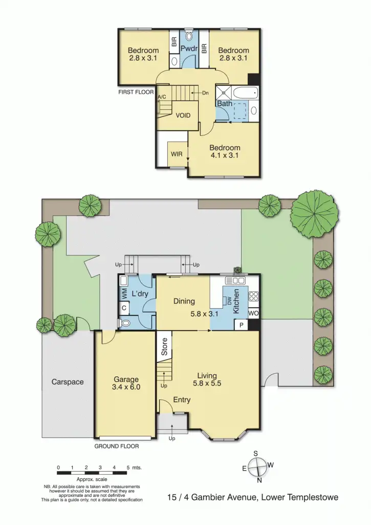 Floorplan of Homely townhouse listing, 15/4 Gambier Avenue, Templestowe Lower VIC 3107