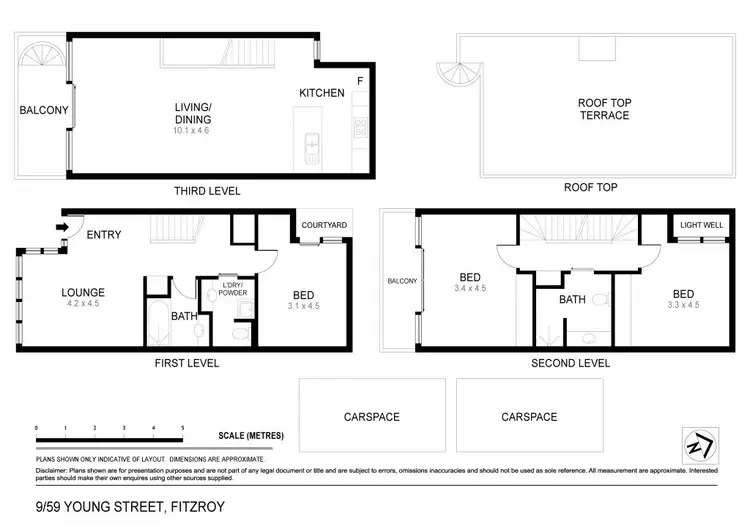 Floorplan of Homely townhouse listing, 59 Young Street, Fitzroy VIC 3065