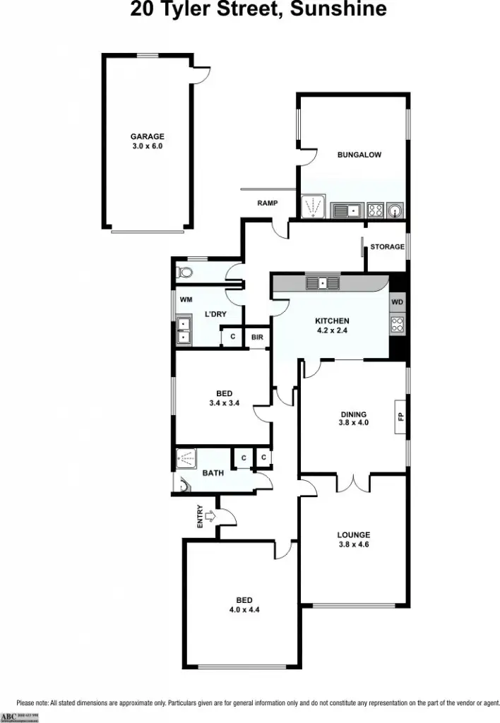 Floorplan of Homely house listing, 20 Tyler Street, Sunshine VIC 3020