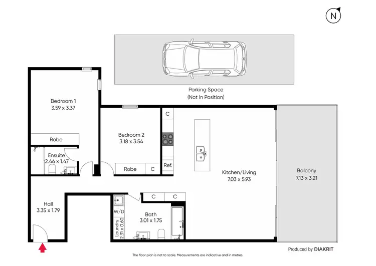 Floorplan of Homely apartment listing, 11/41-43 Spray Street, Elwood VIC 3184