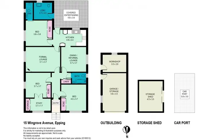 Floorplan of Homely house listing, 15 Wingrove Avenue, Epping NSW 2121