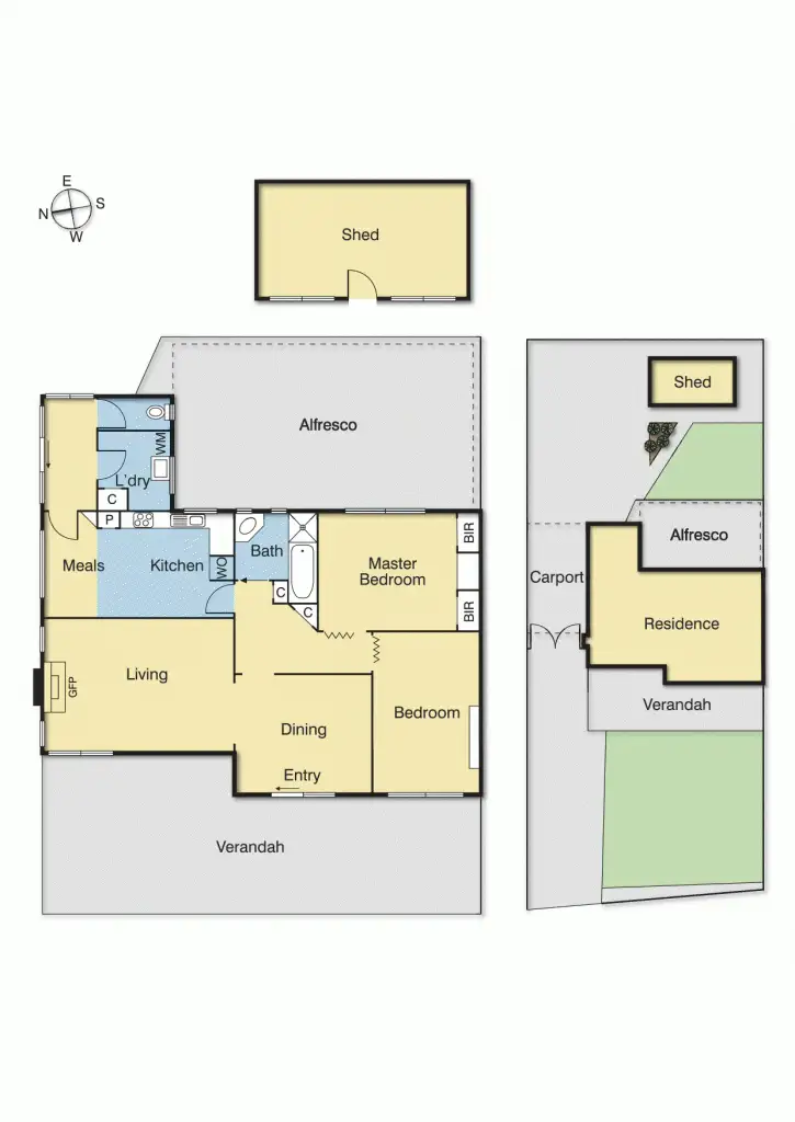Floorplan of Homely house listing, 8 Poplar Crescent, Bellfield VIC 3081