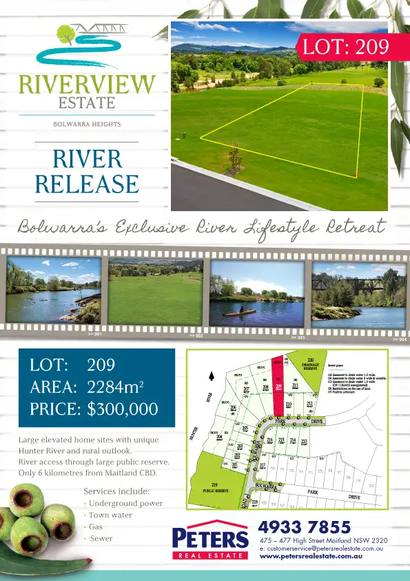 Floorplan of Homely land listing, Lot 209 Bolwarra Park Drive, Bolwarra Heights NSW 2320