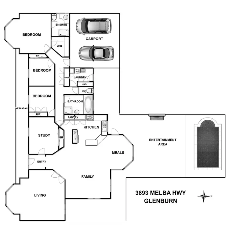 Floorplan of Homely house listing, 3893 Melba Highway, Glenburn VIC 3717
