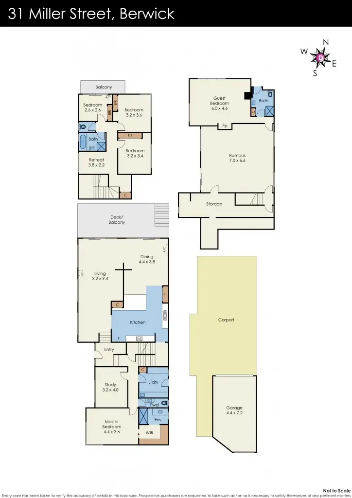 Floorplan of Homely house listing, 31 Miller Street, Berwick VIC 3806