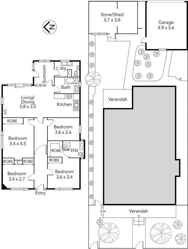 Floorplan of Homely house listing, 6 Armadale Street, Thornbury VIC 3071