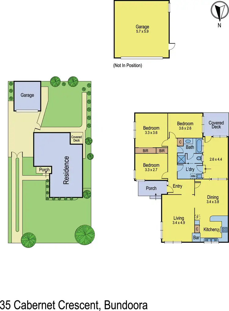 Floorplan of Homely house listing, 35 Cabernet Crescent, Bundoora VIC 3083