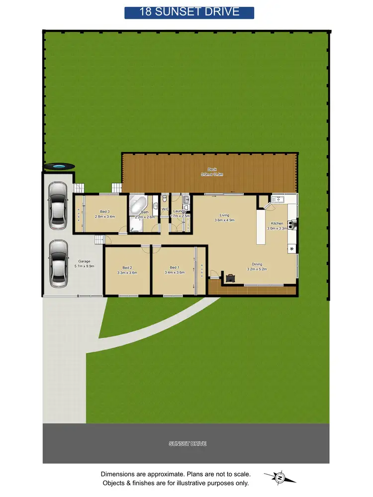 Floorplan of Homely house listing, 18 Sunset Drive, Junction Hill NSW 2460