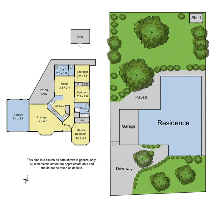 Floorplan of Homely house listing, 27 Shrubby Walk, Croydon South VIC 3136