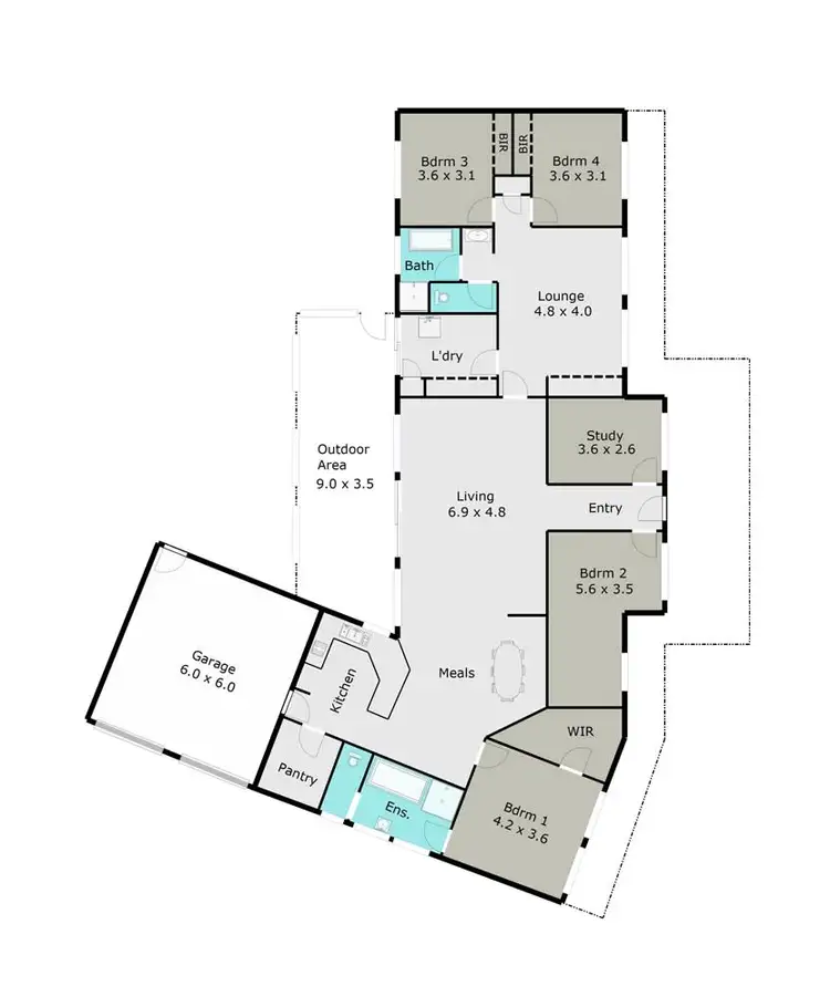 Floorplan of Homely house listing, 1 Selwyn Street, Miners Rest VIC 3352