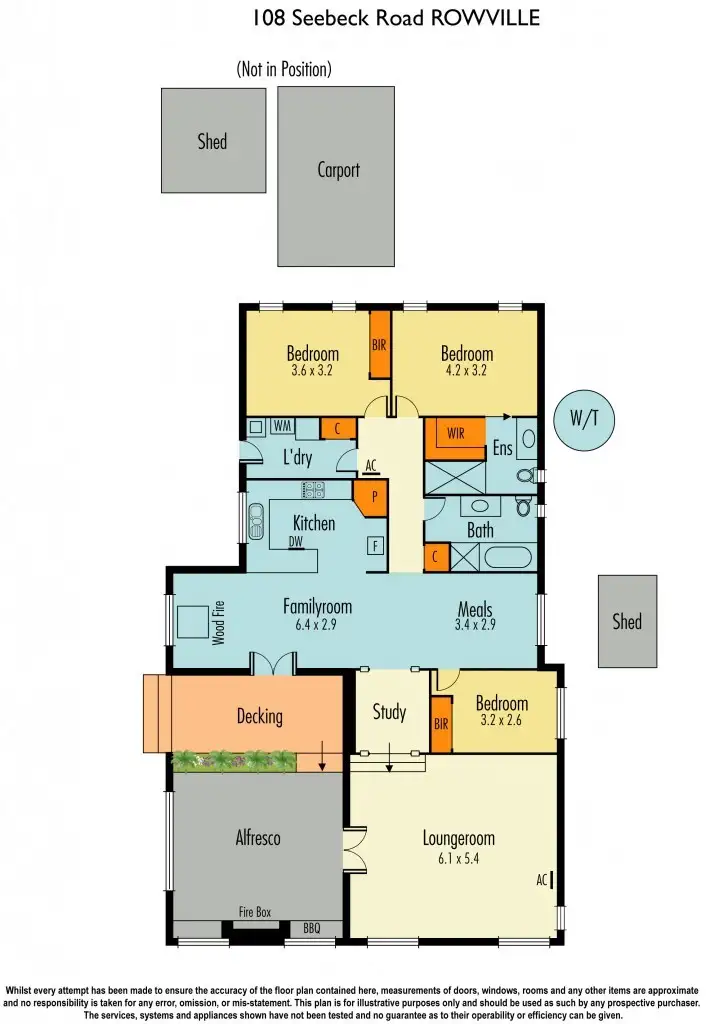 Floorplan of Homely house listing, 108 Seebeck Road, Rowville VIC 3178