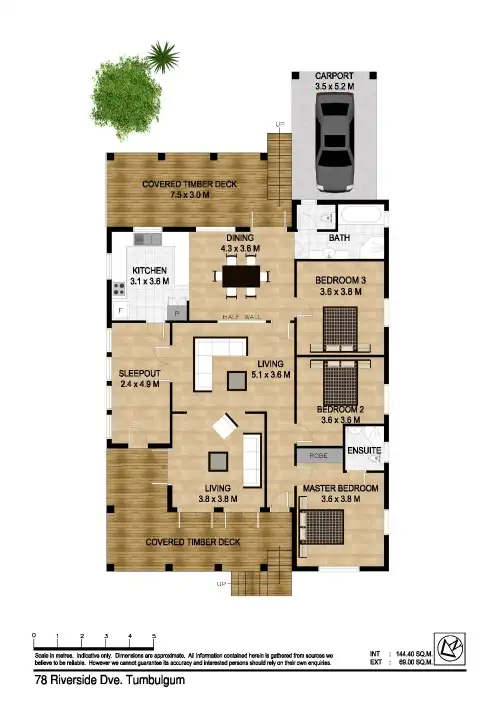 Floorplan of Homely house listing, 78 Riverside Drive, Tumbulgum NSW 2490