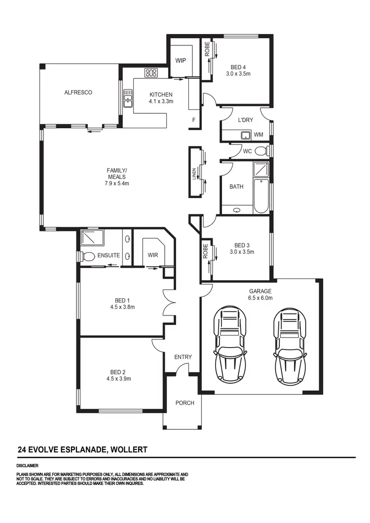 Floorplan of Homely house listing, 24 Evolve Esplanade, Wollert VIC 3750