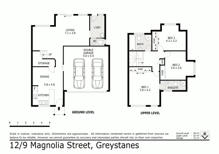 Floorplan of Homely townhouse listing, 12/9 Magnolia St, Greystanes NSW 2145