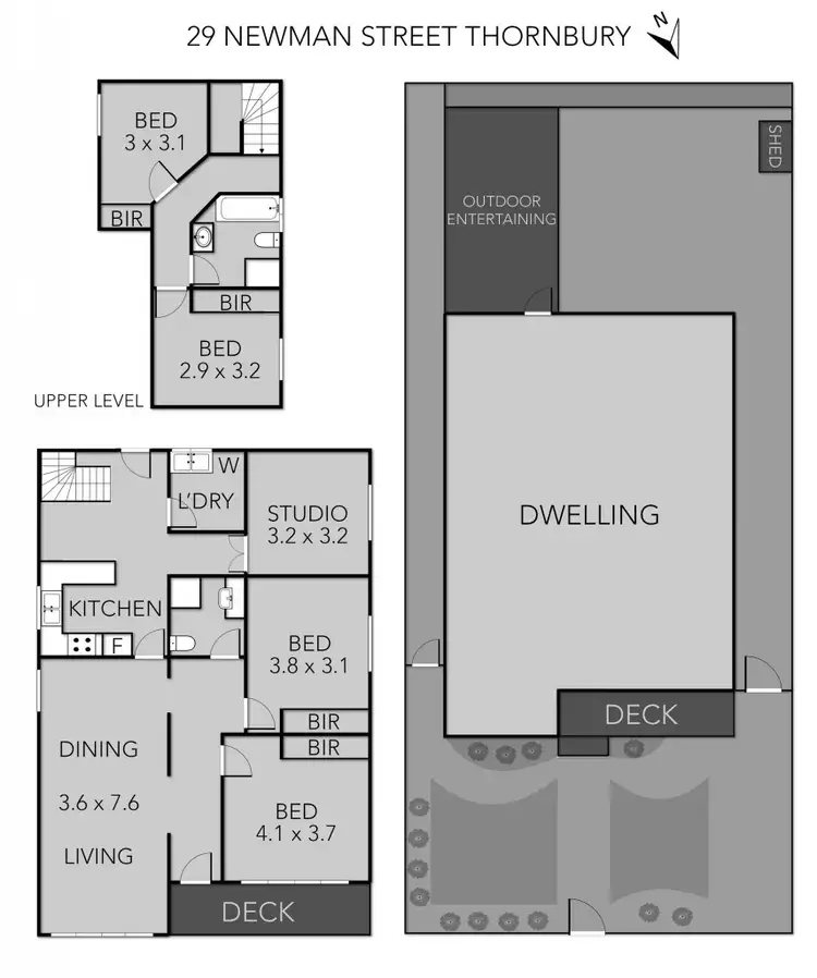 Floorplan of Homely house listing, 29 Newman Street, Thornbury VIC 3071