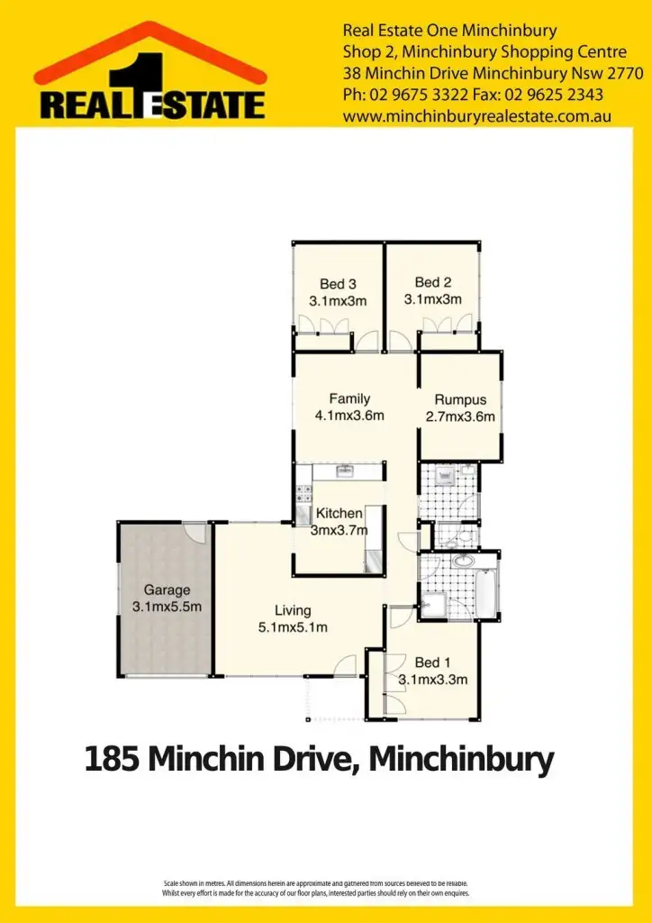 Floorplan of Homely house listing, 185 Minchin Drive, Minchinbury NSW 2770