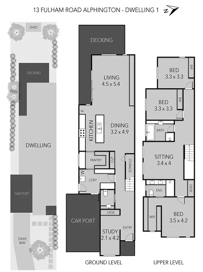 Floorplan of Homely house listing, 13 Fulham Road, Alphington VIC 3078