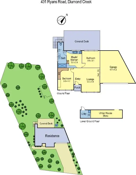 Floorplan of Homely house listing, 431 Ryans Road, Diamond Creek VIC 3089