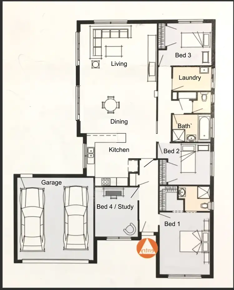 Floorplan of Homely house listing, 23 Athena Way, Strathfieldsaye VIC 3551